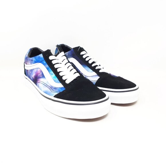 Vans Old Skool Galaxy Black White Skate Authentic Shoe Sneaker Womens Size 8 US - Picture 4 of 12
